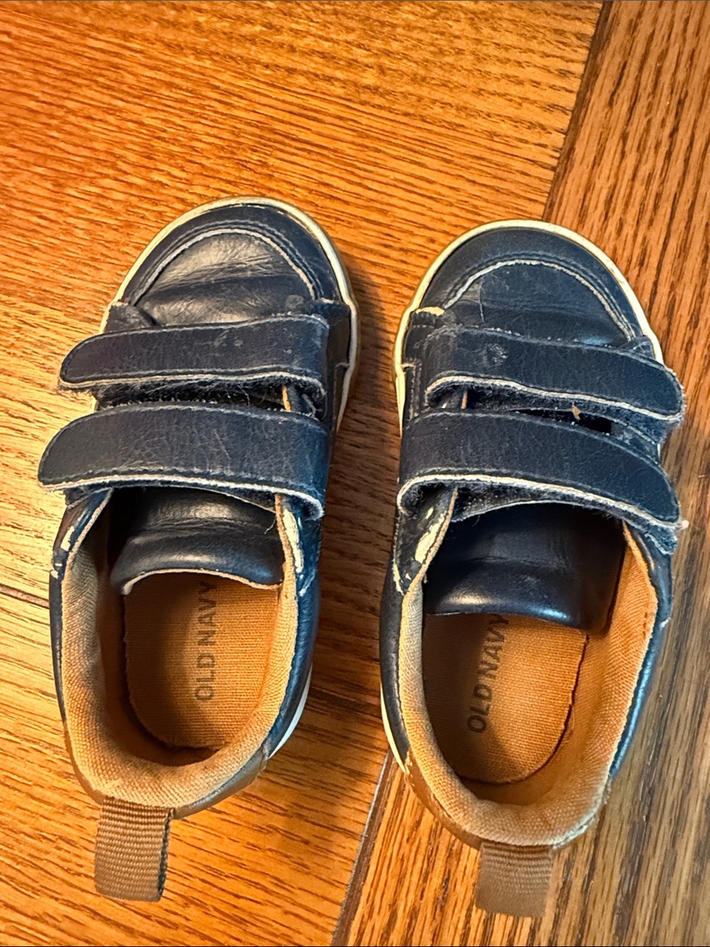 Old Navy Toddler Navy Blue Double-Strap Casual Sneakers
